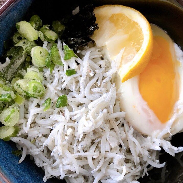 夏☆釜上げしらす丼☆温玉のせ